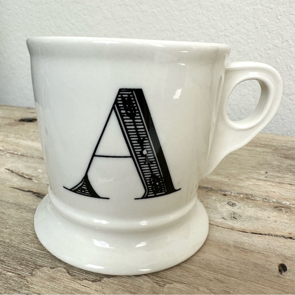 Anthropologie Monogram A Initial Coffee Mug Cup - Picture 1 of 5